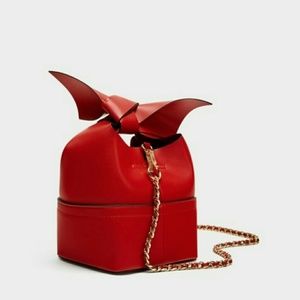 Zara Red Crossbag with Bow